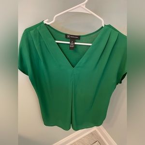 INC Green Blouse